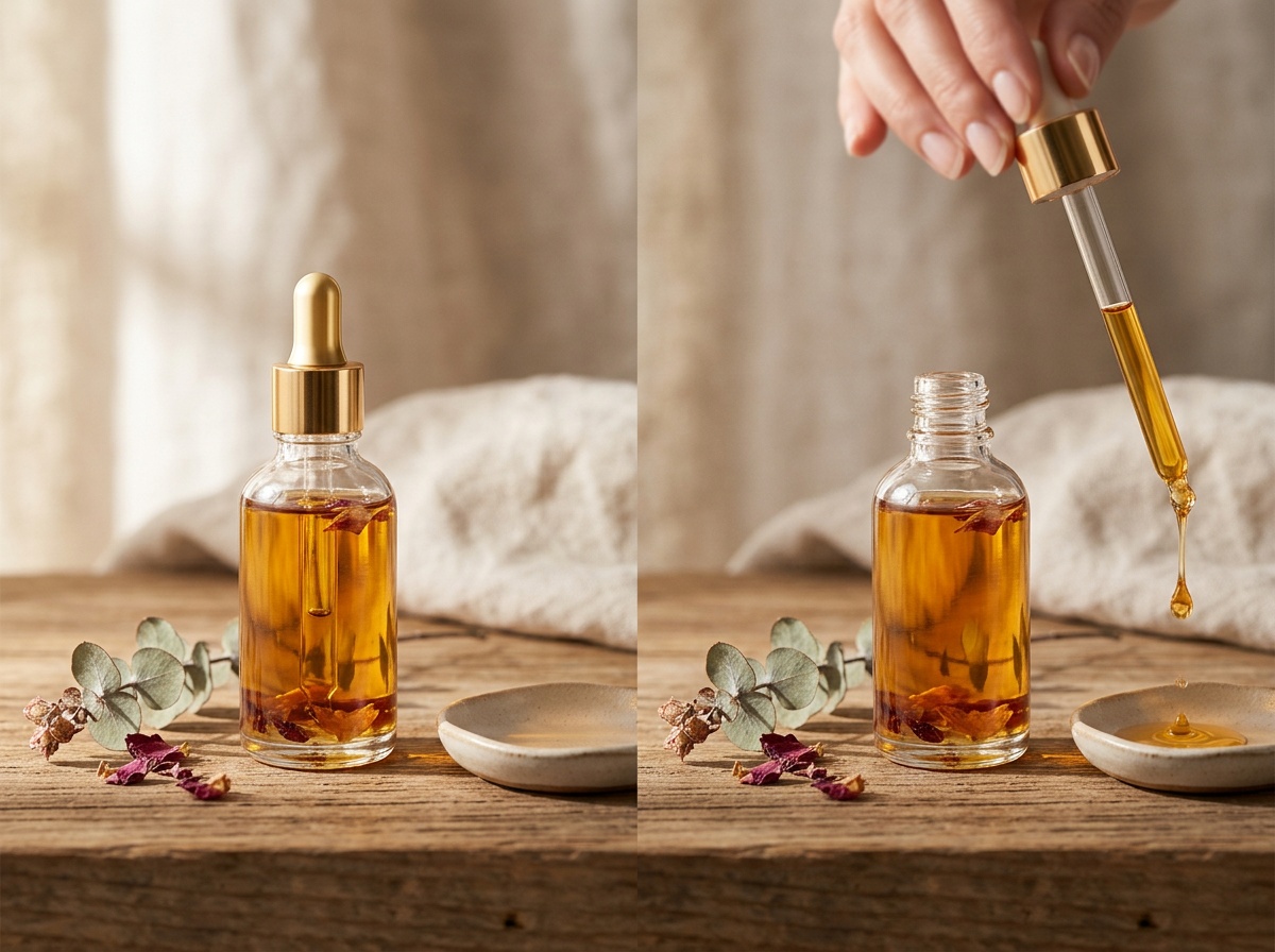 Abans i després un al costat de l'altre: una foto estàtica de producte a l'esquerra, la mateixa foto animant-se amb un push-in lent a la dreta